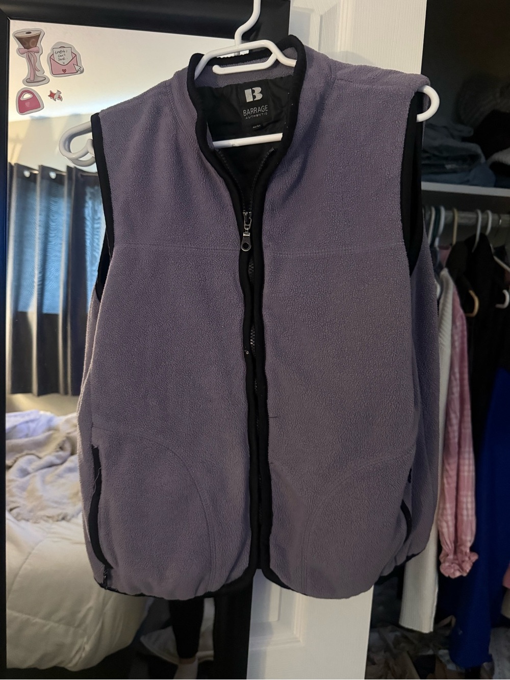 Barrage Lavender Fleece Vest - Women's Sleeveless Zip Front